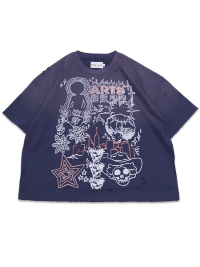 画像1: 【送料無料】STOLEN ARTS ETERNAL VICE RHINESTONE TEE