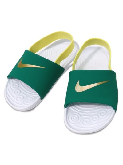 画像4: 【KIDS】NIKE KAWA SLIDE TD MALACHITE/SONIC YELLOW/WHITE