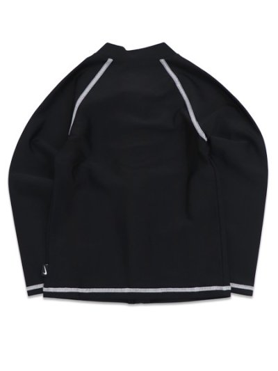 画像2: 【KIDS】NIKE TODDLER BOYS ZIP RASH GUARD BLACK