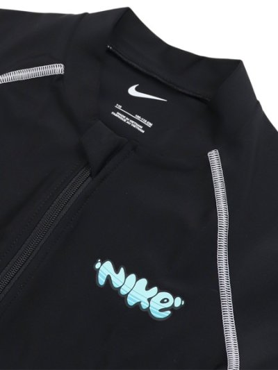 画像3: 【KIDS】NIKE TODDLER BOYS ZIP RASH GUARD BLACK