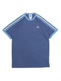 ADIDAS 3-STRIPES TEE-CREW BLUE/LIGHT BLUE/WHITE