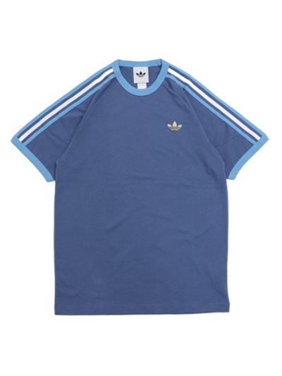 画像1: ADIDAS 3-STRIPES TEE-CREW BLUE/LIGHT BLUE/WHITE