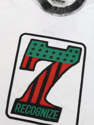 画像3: 【送料無料】RECOGNIZE BOW WOW #7 VINYL TRIM TEE WHITE/BLACK