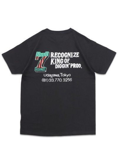 画像1: RECOGNIZE #7 VINYL UDAGAWA TEE BLACK