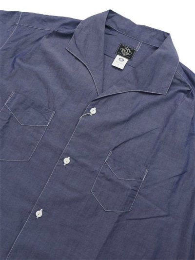 画像3: 【送料無料】POST OʼALLS FEVER 2 S/S HIGH COUNT BROADCLOTH BLUE