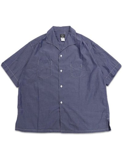 画像1: 【送料無料】POST OʼALLS FEVER 2 S/S HIGH COUNT BROADCLOTH BLUE