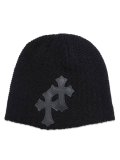ADVANCE CROSS BEANIE BLACK/BLACK