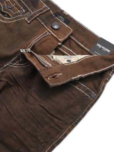 画像4: 【送料無料】TRUE RELIGION RICKY BIG T OVERDYED STR 34" CHARLATANS BROWN WASH
