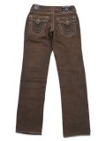 【送料無料】TRUE RELIGION RICKY BIG T OVERDYED STR 34" CHARLATANS BROWN WASH