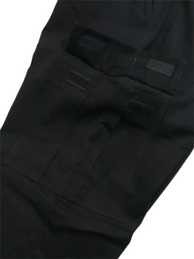 画像6: 【送料無料】PRO CLUB HW STRETCH TWILL CARGO LOUNGE PANT BLACK