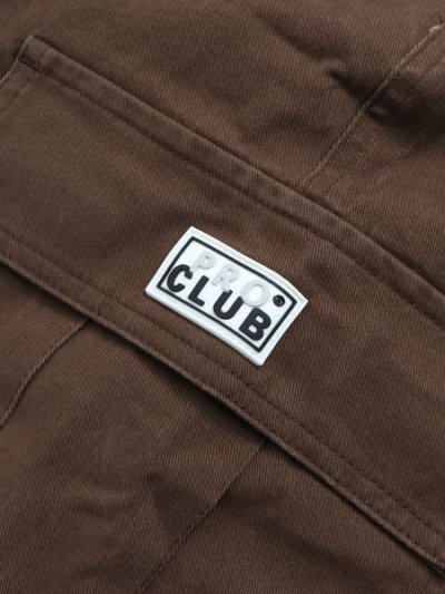 画像5: 【送料無料】PRO CLUB HW STRETCH TWILL CARGO LOUNGE PANT CHOCO BROWN