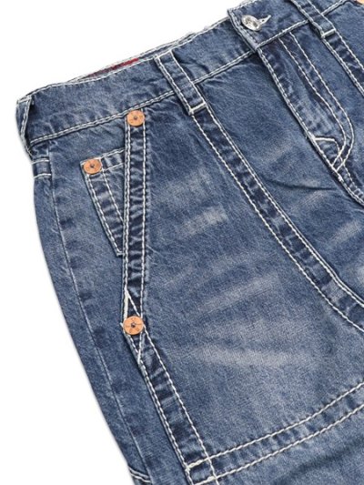 画像3: 【送料無料】TRUE RELIGION VINNY BIG T CARPENTER BAGGY 34" RED WINE MEDIUM WASH