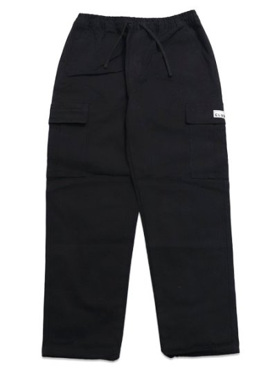 画像1: 【送料無料】PRO CLUB HW STRETCH TWILL CARGO LOUNGE PANT BLACK