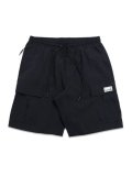PRO CLUB COMFORT STRETCH NYLON CARGO SHORT 9.5" BLACK