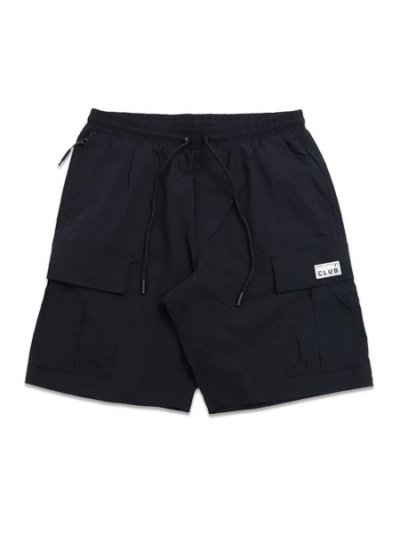 画像1: PRO CLUB COMFORT STRETCH NYLON CARGO SHORT 9.5" BLACK