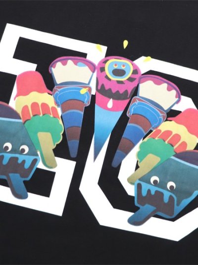 画像3: 【送料無料】ICECREAM FRIENDS TEE BLACK