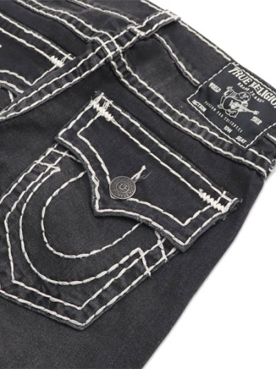 画像5: 【送料無料】TRUE RELIGION ROCCO SUPER T FLAP SKINNY 32" SMOG OVERDYE BLACK WASH