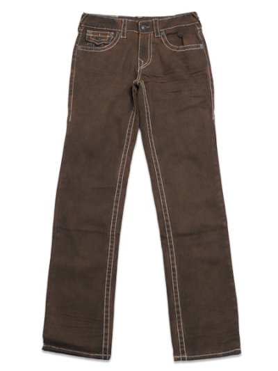 画像2: 【送料無料】TRUE RELIGION RICKY BIG T OVERDYED STR 34" CHARLATANS BROWN WASH