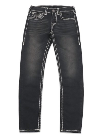 画像2: 【送料無料】TRUE RELIGION ROCCO SUPER T FLAP SKINNY 32" SMOG OVERDYE BLACK WASH