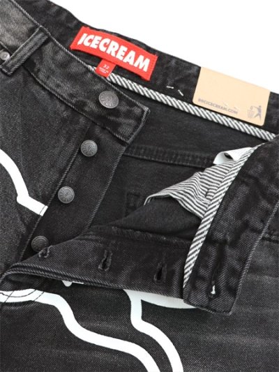 画像4: 【送料無料】ICECREAM BREYER DENIM SHORTS BLACK FUDGE