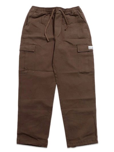 画像1: 【送料無料】PRO CLUB HW STRETCH TWILL CARGO LOUNGE PANT CHOCO BROWN