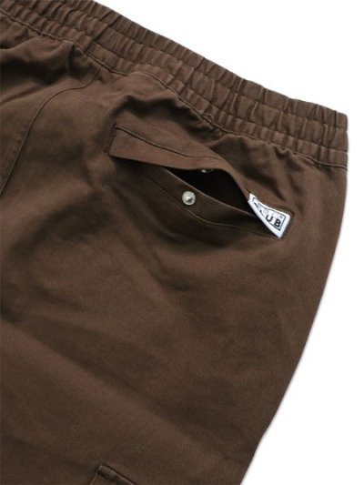 画像4: 【送料無料】PRO CLUB HW STRETCH TWILL CARGO LOUNGE PANT CHOCO BROWN