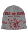 TRUE RELIGION WORLD TOUR BEANIE HEATHER GREY