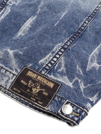 画像4: 【送料無料】TRUE RELIGION BOXY SUPER T CROPPED DENIM JACKET ELECTRIC GROVE MW