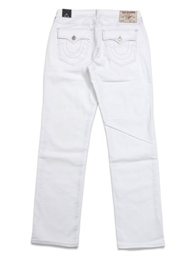 画像1: 【送料無料】TRUE RELIGION GENO FLAP SLIM JEAN OPTIC WHITE