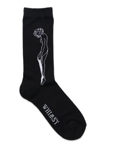画像2: WHIMSY SOCKS CATHIE SOCKS BLACK