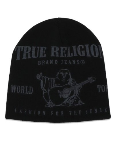 画像1: TRUE RELIGION WORLD TOUR BEANIE BLACK