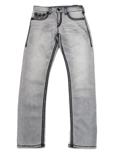 画像2: 【送料無料】TRUE RELIGION RICKY SUPER QT FLAP STRAIGHT 34" GRITSTONE GREY WASH 