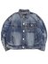 画像1: 【送料無料】TRUE RELIGION BOXY SUPER T CROPPED DENIM JACKET ELECTRIC GROVE MW (1)