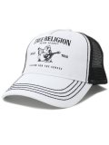 【送料無料】TRUE RELIGION BUDDHA TRUCKER HAT WHITE/BLACK