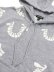 画像3: 【送料無料】TRUE RELIGION WARPED LOGO BOXY HOODIE HEATHER GREY/WHITE (3)