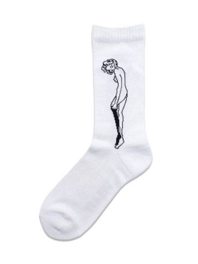 画像1: WHIMSY SOCKS CATHIE SOCKS WHITE