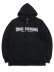 画像1: 【送料無料】TRUE RELIGION GLOSSY ARCHED LOGO ZIP HOODIE BLACK (1)