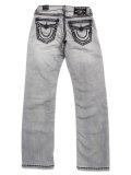 【送料無料】TRUE RELIGION RICKY SUPER QT FLAP STRAIGHT 34" GRITSTONE GREY WASH 