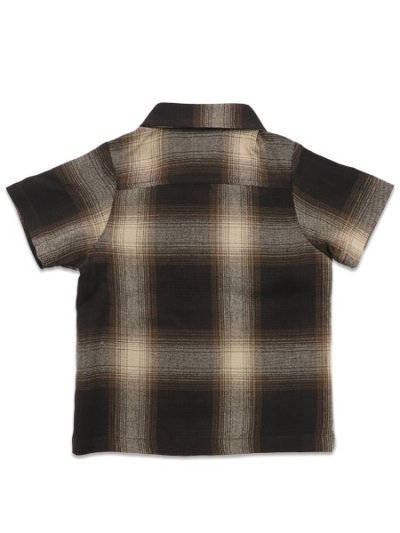 画像2: 【KIDS】CALTOP TODDLER FL PLAID S/S SHIRT BROWN/KHAKI