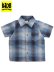 画像1: 【KIDS】CALTOP TODDLER FL PLAID S/S SHIRT SKY BLUE/GREY (1)