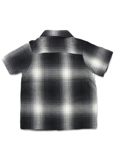 画像2: 【KIDS】CALTOP TODDLER FL PLAID S/S SHIRT BLACK/IVORY