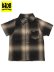 画像1: 【KIDS】CALTOP TODDLER FL PLAID S/S SHIRT BROWN/KHAKI (1)