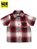 画像1: 【KIDS】CALTOP TODDLER FL PLAID S/S SHIRT RED/WHITE (1)