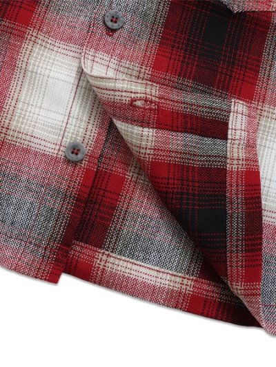 画像4: 【KIDS】CALTOP TODDLER FL PLAID S/S SHIRT RED/WHITE