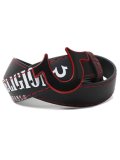 【送料無料】TRUE RELIGION PRINT LOGO BELT BLACK