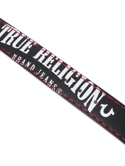 画像4: 【送料無料】TRUE RELIGION PRINT LOGO BELT BLACK