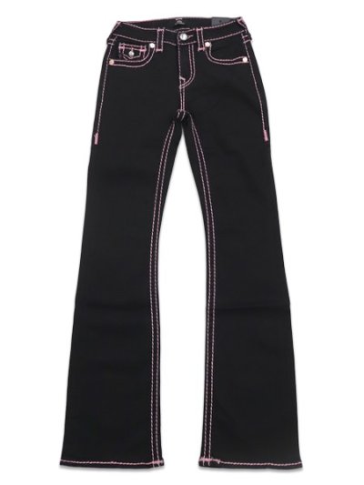 画像2: 【送料無料】TRUE RELIGION WMS BECCA MID RISE SUPER T BOOTCUT BODY RINSE BLACK