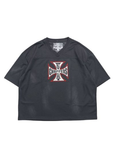 画像1: WEST COAST CHOPPERS CROSS LOGO MESH JERSEY
