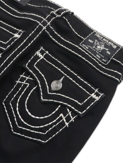 画像5: 【送料無料】TRUE RELIGION WMS BILLIE SUPER T MID RISE STRAIGHT BODY RINSE BLACK
