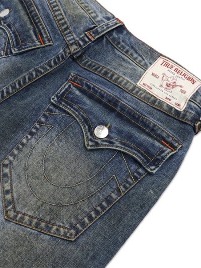 画像5: 【送料無料】TRUE RELIGION MIKEY FRAYED HEM FLAP BAGGY AF SHORT CHAINLINK DISTRESS DARK
